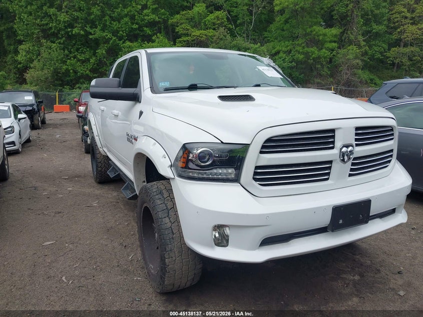 2017 Ram 1500 VIN 1C6RR7UT1HS716469 IAAI salvage auction — VANDALISM, Salvage (Massachusetts), sold $7,100 on 2026-07-18 (photo 1)