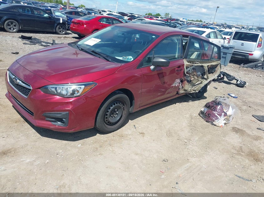 2017 Subaru Impreza VIN 4S3GTAA69H3720616 IAAI salvage auction — LEFT SIDE, Salvage Title, sold $1,425 on 2026-09-30 (photo 2)