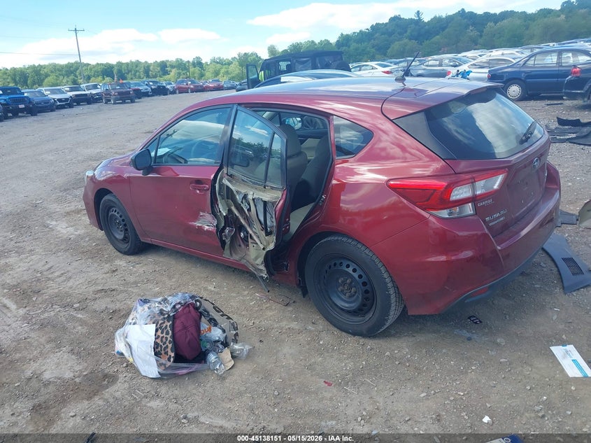 2017 Subaru Impreza VIN 4S3GTAA69H3720616 IAAI salvage auction — LEFT SIDE, Salvage Title, sold $1,425 on 2026-09-30 (photo 3)