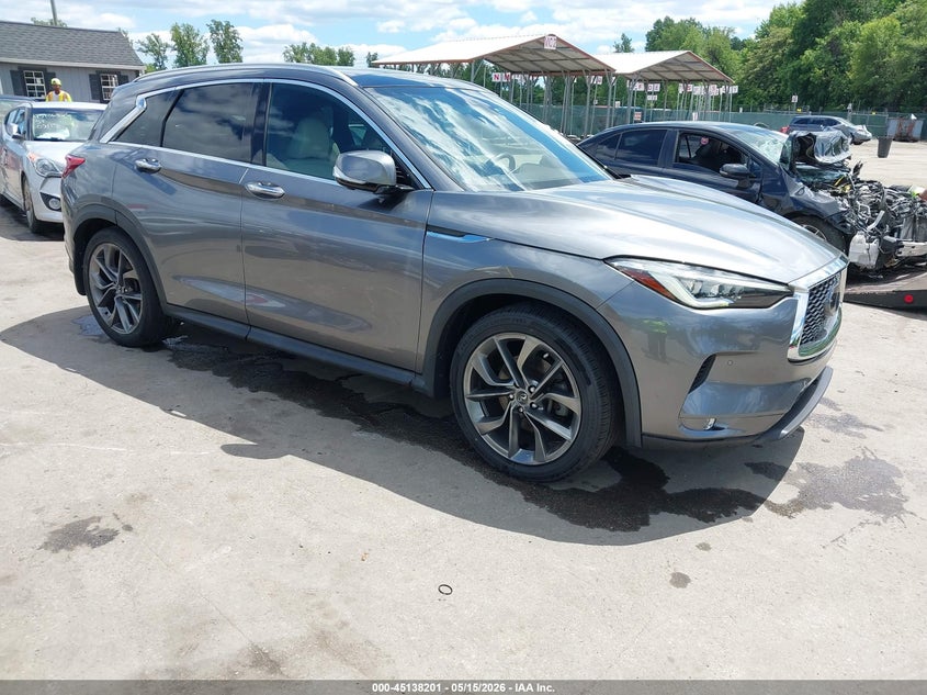 2019 Infiniti Qx50 VIN 3PCAJ5M30KF123465 IAAI salvage auction — UNKNOWN, Salvage - Greater Than 75% (Maryland), sold $7,275 on 2026-07-23 (photo 1)