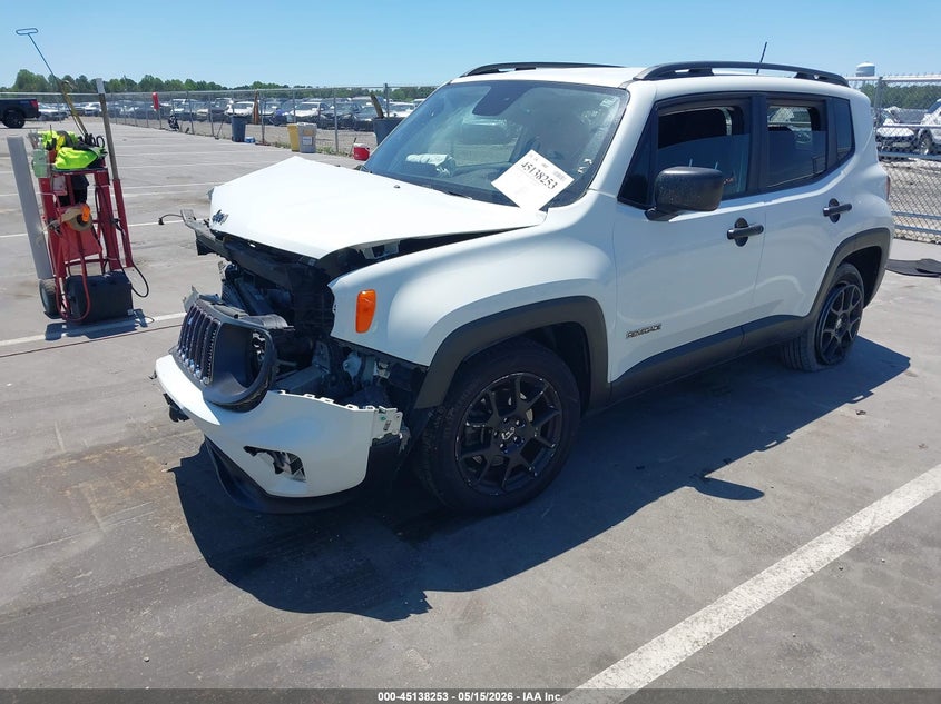 2019 Jeep Renegade VIN ZACNJABB9KPK89591 IAAI salvage auction — RIGHT FRONT, Salvage (North Carolina), sold $750 on 2026-07-29 (photo 2)
