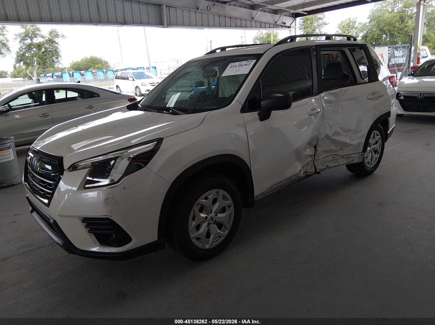 2022 Subaru Forester VIN JF2SKACC8NH450035 IAAI salvage auction — LEFT SIDE, Rebuildable (Florida), sold $4,400 on 2026-07-15 (photo 2)