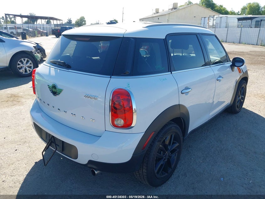 2013 Mini Countryman VIN WMWZB3C55DWR35475 IAAI salvage auction — RIGHT SIDE, Salvage (California), sold $2,325 on 2026-08-04 (photo 4)