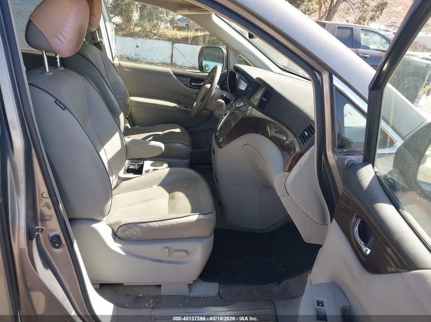 2014 Nissan Quest VIN JN8AE2KP2E9100605 IAAI salvage auction — NORMAL WEAR, Clear - Dealer Only (California), sold $400 on 2026-07-14 (photo 5)