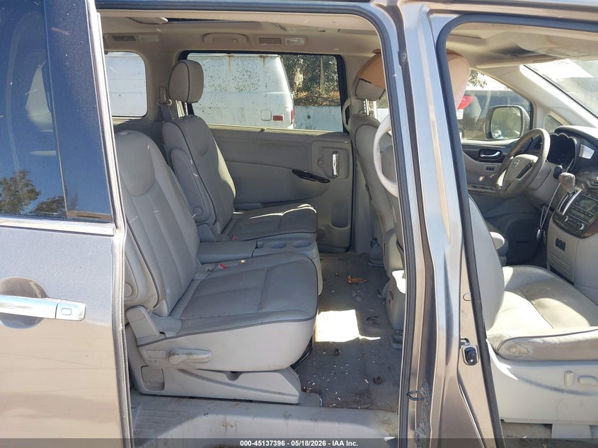2014 Nissan Quest VIN JN8AE2KP2E9100605 IAAI salvage auction — NORMAL WEAR, Clear - Dealer Only (California), sold $400 on 2026-07-14 (photo 8)