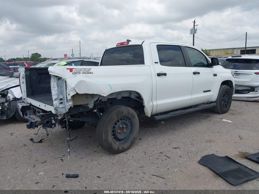 2021 Toyota Tundra VIN 5TFDY5F12MX015412 IAAI salvage auction — REAR END, Original (Texas), sold $18,200 on 2026-07-29 (photo 4)