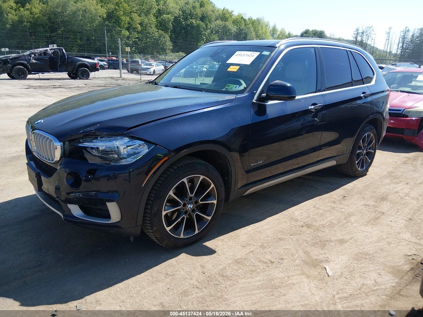 2017 BMW X5 VIN 5UXKR0C37H0V79132 IAAI salvage auction — FRONT END, Salvage (West Virginia), sold $4,325 on 2026-07-09 (photo 2)