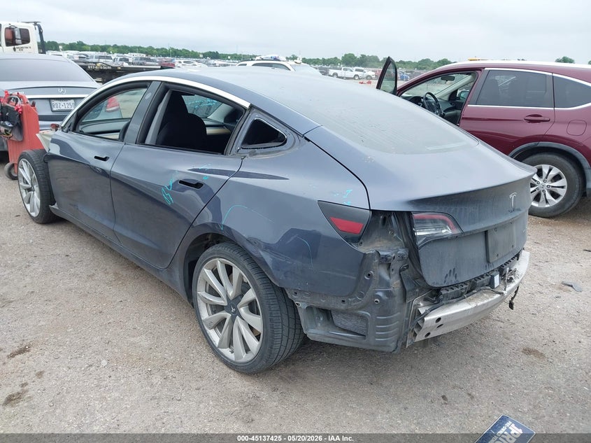 2020 Tesla Model 3 VIN 5YJ3E1EB9LF711975 IAAI salvage auction — LEFT SIDE, Salvage (Texas), sold $4,700 on 2026-07-16 (photo 3)