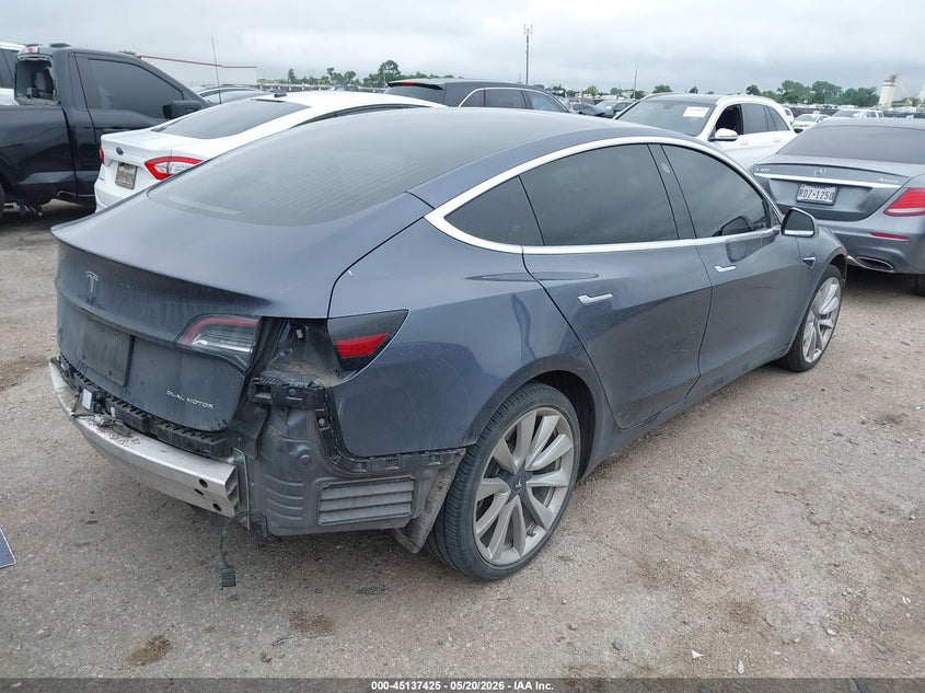 2020 Tesla Model 3 VIN 5YJ3E1EB9LF711975 IAAI salvage auction — LEFT SIDE, Salvage (Texas), sold $4,700 on 2026-07-16 (photo 4)