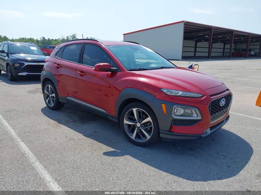 2018 Hyundai Kona VIN KM8K33A55JU080400 IAAI salvage auction — LEFT SIDE, Clear (Indiana), sold $1,900 on 2026-07-23 (photo 1)