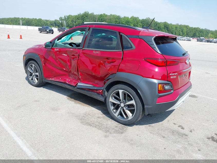 2018 Hyundai Kona VIN KM8K33A55JU080400 IAAI salvage auction — LEFT SIDE, Clear (Indiana), sold $1,900 on 2026-07-23 (photo 3)