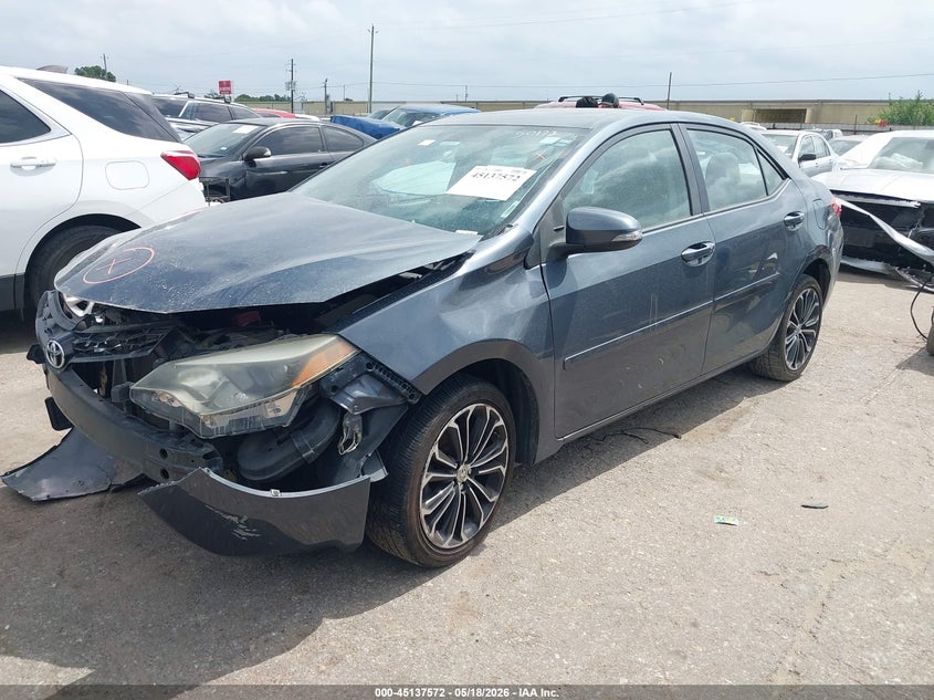 2015 Toyota Corolla VIN 5YFBURHE2FP189346 IAAI salvage auction — FRONT END, Salvage (Texas), sold $925 on 2026-08-01 (photo 2)