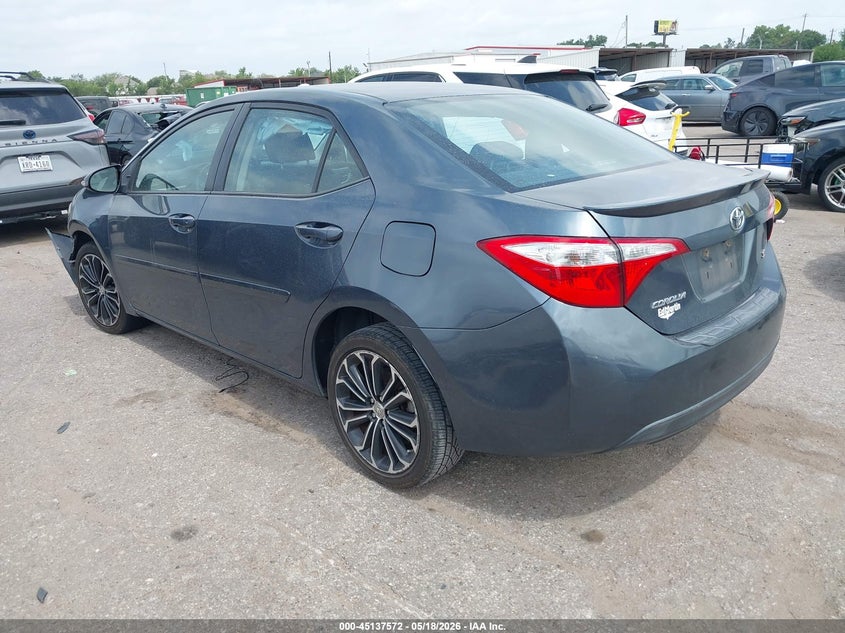 2015 Toyota Corolla VIN 5YFBURHE2FP189346 IAAI salvage auction — FRONT END, Salvage (Texas), sold $925 on 2026-08-01 (photo 3)