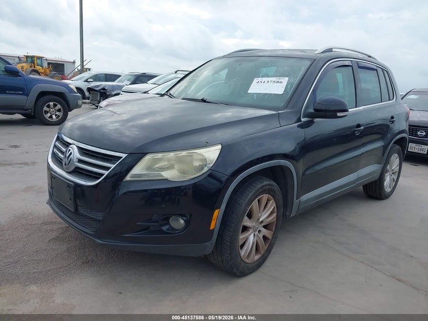 2009 Volkswagen Tiguan VIN WVGBV75N89W526213 IAAI salvage auction — FRESH WATER, Original (Texas), sold $250 on 2026-07-14 (photo 2)