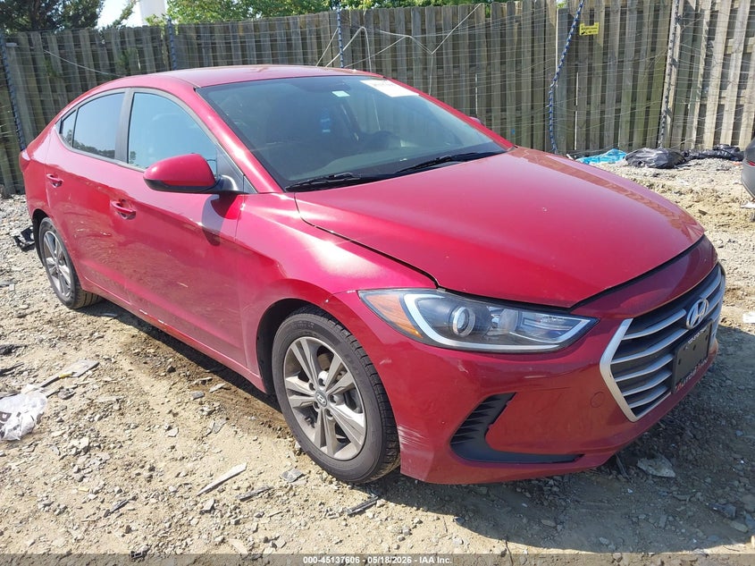 2018 Hyundai Elantra VIN KMHD84LFXJU610267 IAAI salvage auction — REAR END, Salvage (Virginia), sold $2,200 on 2026-07-13 (photo 1)