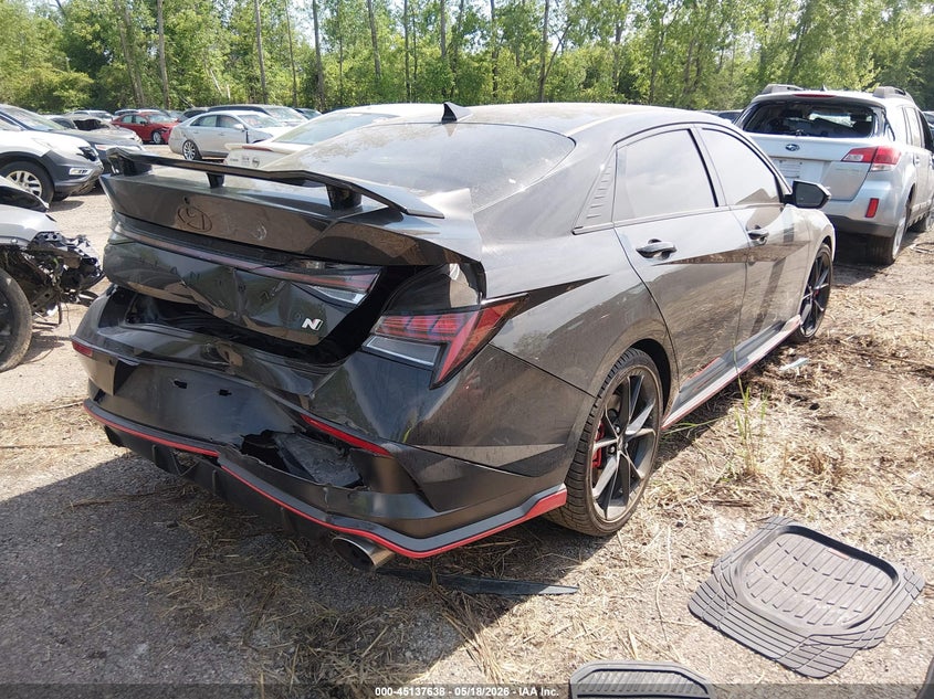 2024 Hyundai Elantra VIN KMHLW4DK4RU021403 IAAI salvage auction — REAR END, Salvage (Ohio), sold $8,100 on 2026-07-21 (photo 4)