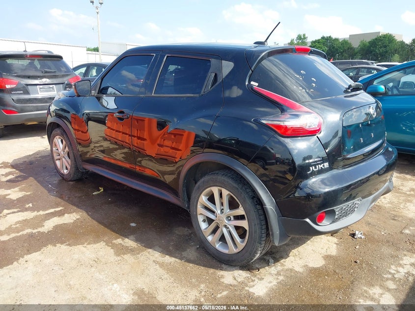 2015 Nissan Juke VIN JN8AF5MR8FT504137 IAAI salvage auction — FRONT END, Clear (Oklahoma), sold $350 on 2026-07-29 (photo 3)
