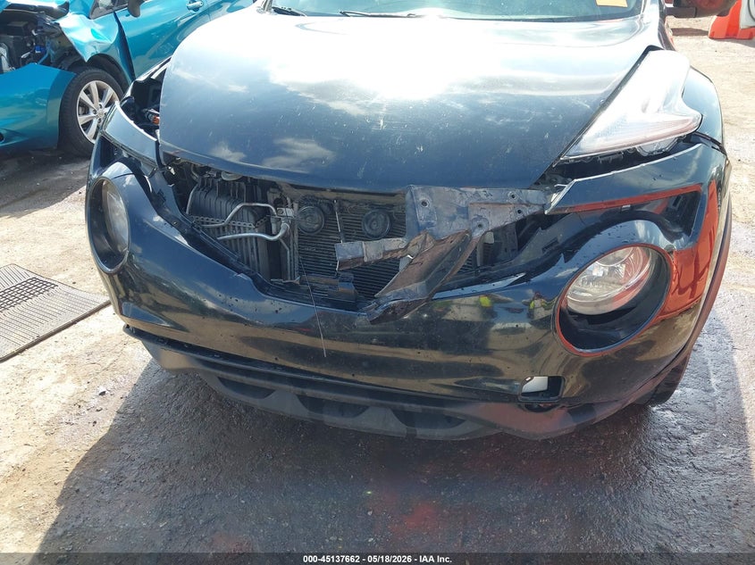 2015 Nissan Juke VIN JN8AF5MR8FT504137 IAAI salvage auction — FRONT END, Clear (Oklahoma), sold $350 on 2026-07-29 (photo 6)
