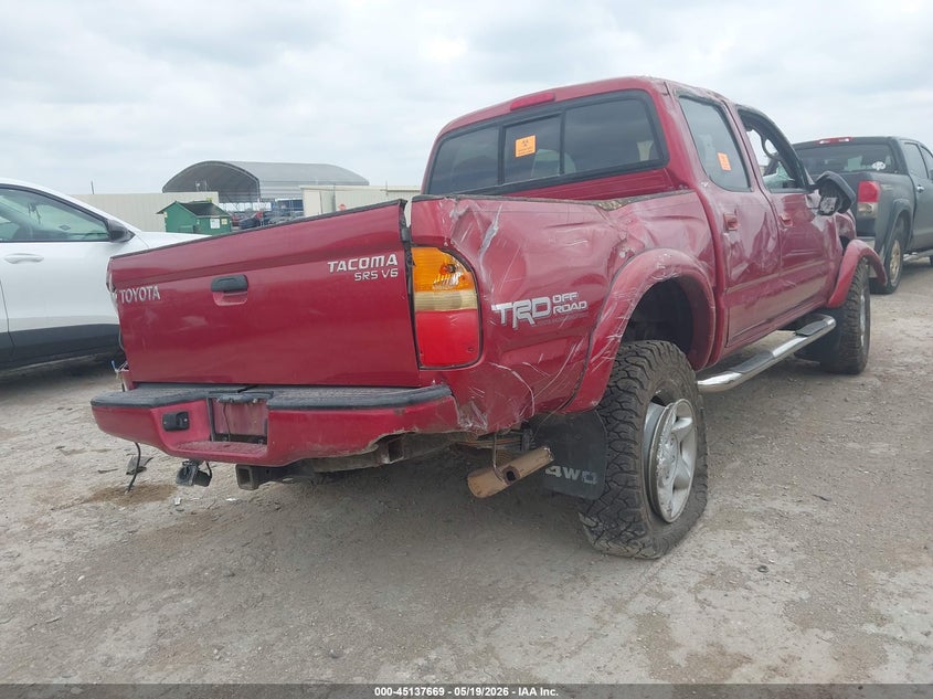 2004 Toyota Tacoma VIN 5TEHN72N24Z385024 IAAI salvage auction — ROLLOVER, Salvage (Texas), sold $1,850 on 2026-07-13 (photo 4)