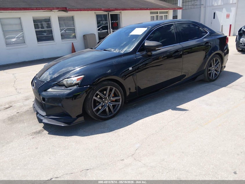 2015 Lexus Is VIN JTHBF1D20F5046494 IAAI salvage auction — RIGHT FRONT, Rebuildable (Florida), sold $2,175 on 2026-07-22 (photo 2)