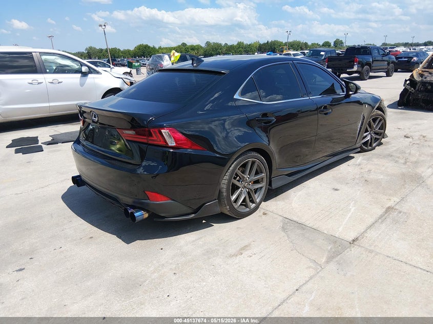 2015 Lexus Is VIN JTHBF1D20F5046494 IAAI salvage auction — RIGHT FRONT, Rebuildable (Florida), sold $2,175 on 2026-07-22 (photo 4)