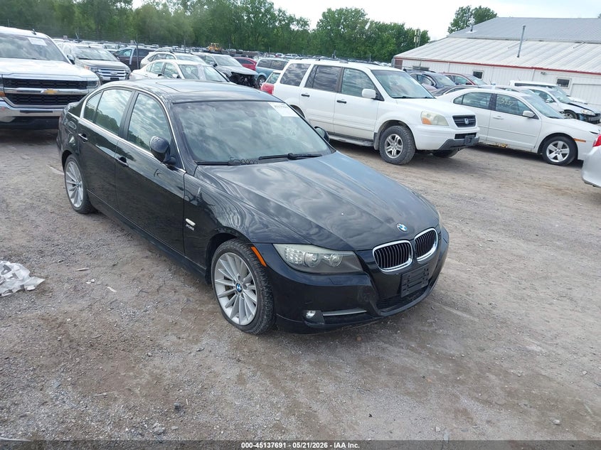 2009 BMW 3 series VIN WBAPL33599A404403 IAAI salvage auction — HAIL, Salvage (Iowa), sold $450 on 2026-07-29 (photo 1)