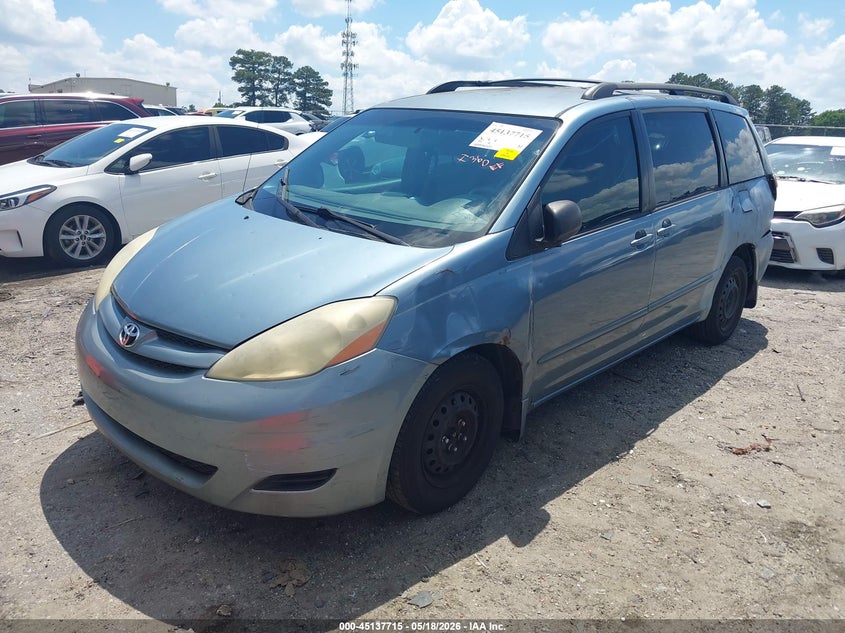 2006 Toyota Sienna VIN 5TDZA23C66S481027 IAAI salvage auction — REAR END, Salvage (Georgia), sold $325 on 2026-07-29 (photo 2)