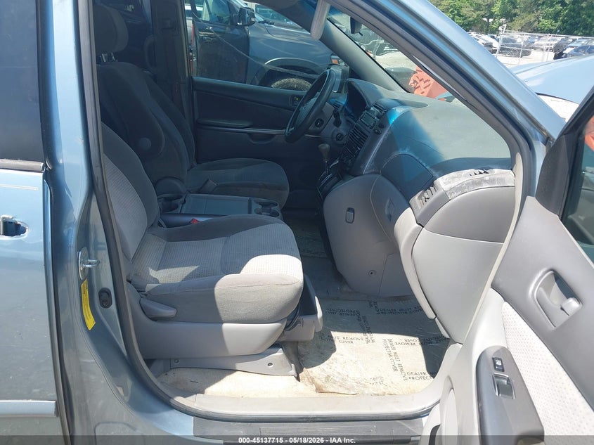 2006 Toyota Sienna VIN 5TDZA23C66S481027 IAAI salvage auction — REAR END, Salvage (Georgia), sold $325 on 2026-07-29 (photo 5)