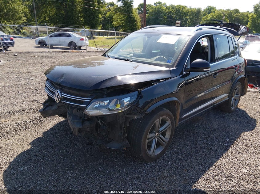 2017 Volkswagen Tiguan VIN WVGTV7AX7HK007641 IAAI salvage auction — FRONT & REAR, Salvage (South Carolina), sold $700 on 2026-08-04 (photo 2)