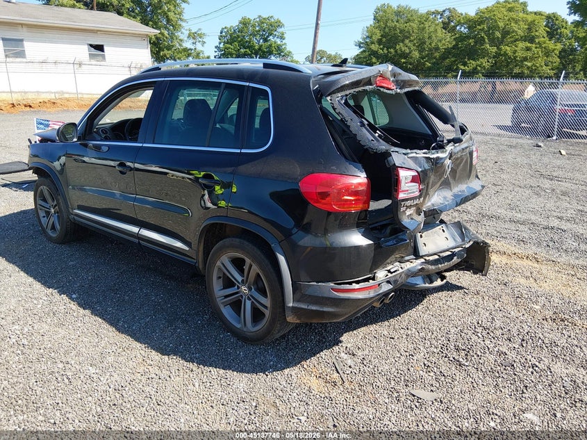 2017 Volkswagen Tiguan VIN WVGTV7AX7HK007641 IAAI salvage auction — FRONT & REAR, Salvage (South Carolina), sold $700 on 2026-08-04 (photo 3)