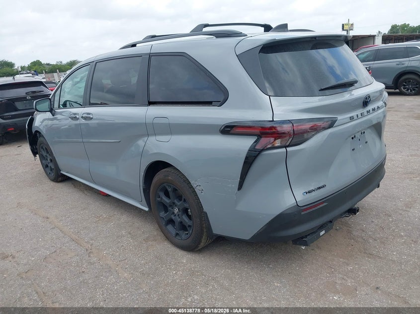 2025 Toyota Sienna VIN 5TDCSKFC8SS222399 IAAI salvage auction — FRONT END, Original (Texas), sold $26,675 on 2026-07-08 (photo 3)
