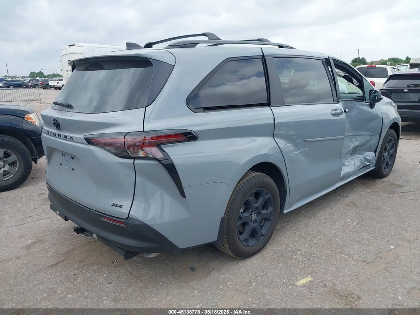 2025 Toyota Sienna VIN 5TDCSKFC8SS222399 IAAI salvage auction — FRONT END, Original (Texas), sold $26,675 on 2026-07-08 (photo 4)