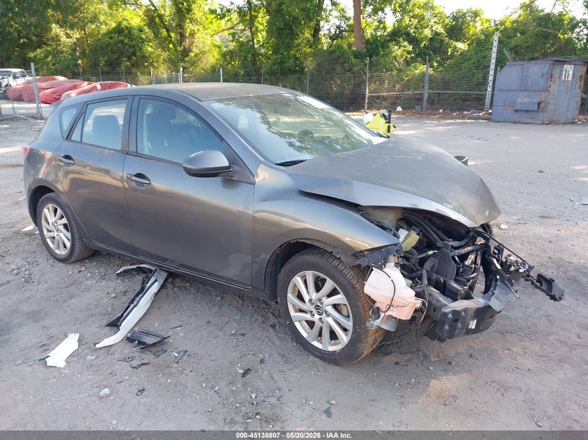 2013 Mazda 3 VIN JM1BL1L73D1757036 IAAI salvage auction — FRONT & REAR, Salvage (Georgia), sold $250 on 2026-07-10 (photo 1)