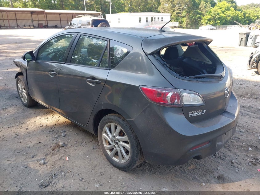 2013 Mazda 3 VIN JM1BL1L73D1757036 IAAI salvage auction — FRONT & REAR, Salvage (Georgia), sold $250 on 2026-07-10 (photo 3)