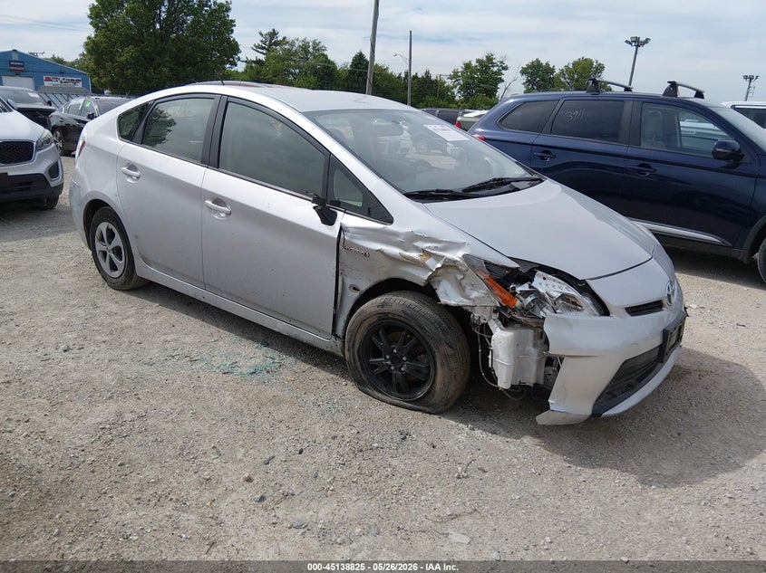 2012 Toyota Prius VIN JTDKN3DU8C1506649 IAAI salvage auction — FRONT & REAR, Salvage (Illinois), sold $900 on 2026-07-17 (photo 1)