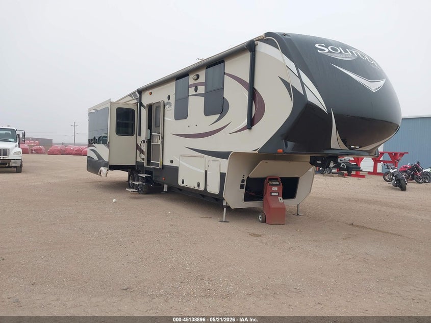 2016 Grand design Solitude VIN 573FS4229G1106082 IAAI salvage auction — ALL OVER, Salvage (Texas), sold $7,300 on 2026-07-15 (photo 1)