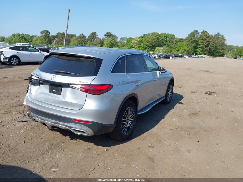 2025 Mercedes-benz Glc VIN W1NKM4HB0SF249949 IAAI salvage auction — LEFT REAR, Mv-907A (New York), sold $24,550 on 2026-07-14 (photo 4)