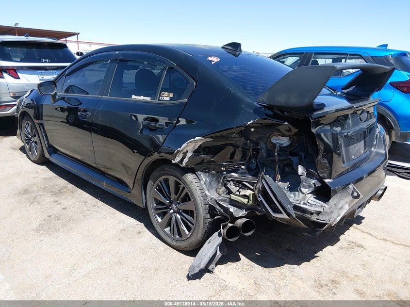 2017 Subaru Wrx VIN JF1VA1B66H9820218 IAAI salvage auction — LEFT REAR, Salvage (Texas), sold $4,000 on 2026-07-08 (photo 3)