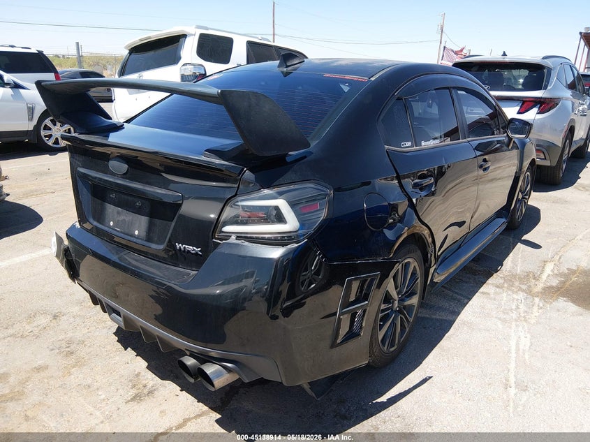 2017 Subaru Wrx VIN JF1VA1B66H9820218 IAAI salvage auction — LEFT REAR, Salvage (Texas), sold $4,000 on 2026-07-08 (photo 4)