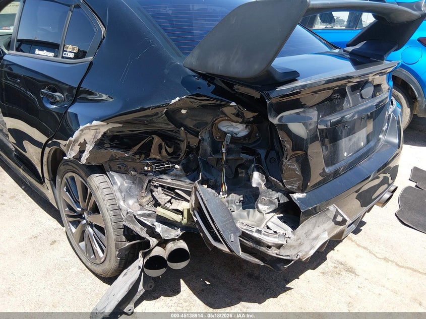 2017 Subaru Wrx VIN JF1VA1B66H9820218 IAAI salvage auction — LEFT REAR, Salvage (Texas), sold $4,000 on 2026-07-08 (photo 6)
