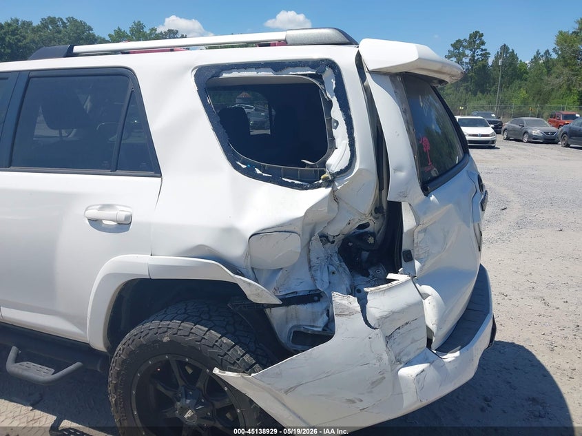 2019 Toyota 4runner VIN JTEZU5JR3K5201057 IAAI salvage auction — LEFT REAR, Clear (South Carolina), sold $12,600 on 2026-07-28 (photo 6)