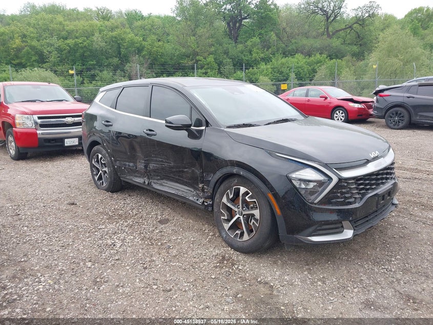 2023 Kia Sportage VIN 5XYK33AF8PG041243 IAAI salvage auction — RIGHT SIDE, Salvage (Illinois), sold $6,100 on 2026-07-29 (photo 1)