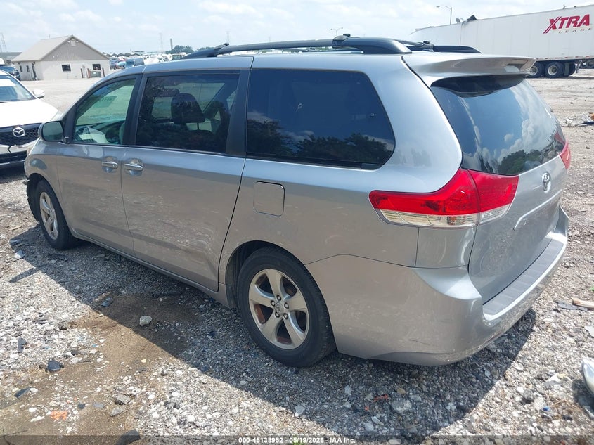2012 Toyota Sienna VIN 5TDKK3DC3CS244395 IAAI salvage auction — FRONT END, Clear (Indiana), sold $2,300 on 2026-07-15 (photo 3)