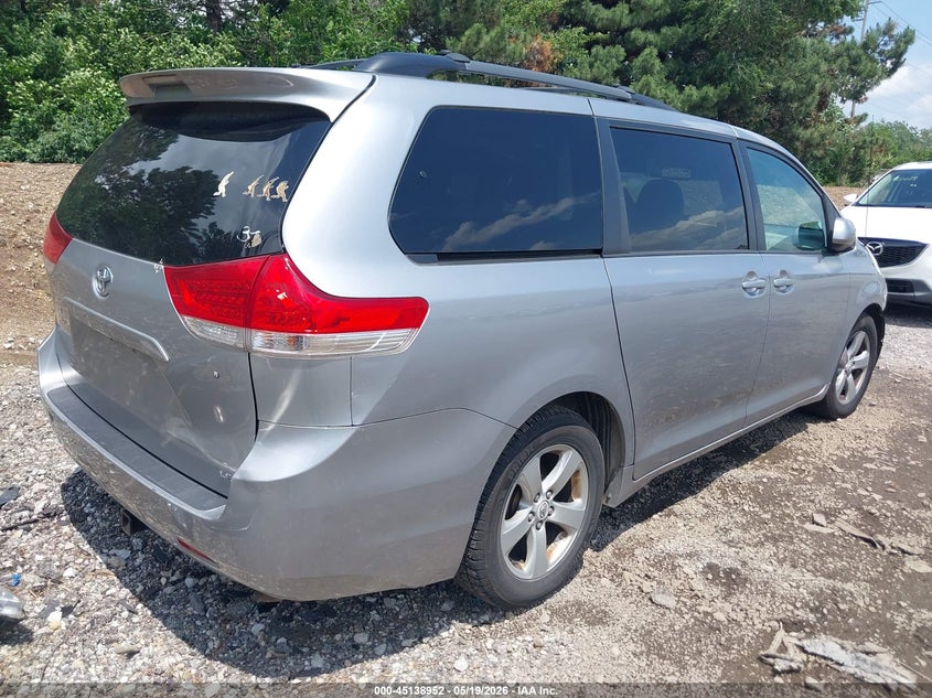 2012 Toyota Sienna VIN 5TDKK3DC3CS244395 IAAI salvage auction — FRONT END, Clear (Indiana), sold $2,300 on 2026-07-15 (photo 4)