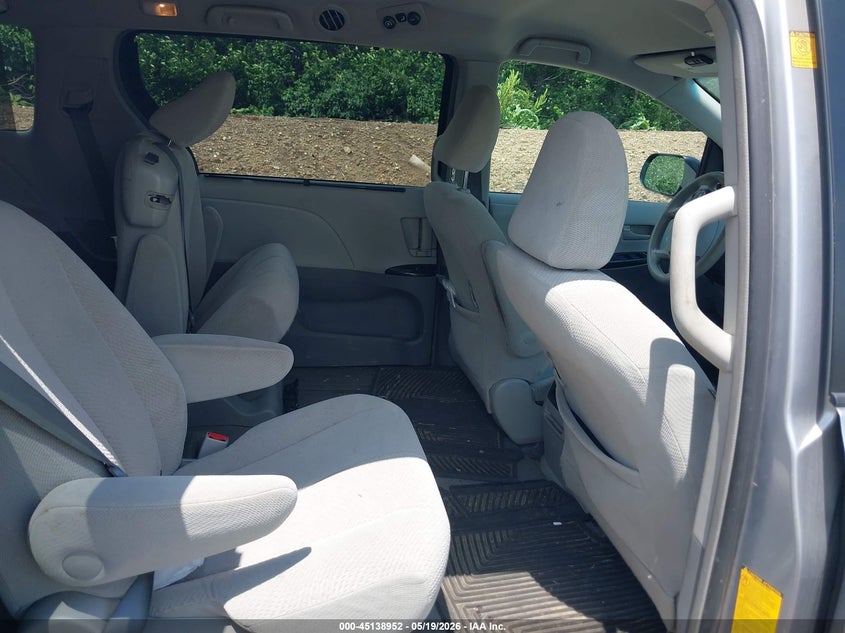 2012 Toyota Sienna VIN 5TDKK3DC3CS244395 IAAI salvage auction — FRONT END, Clear (Indiana), sold $2,300 on 2026-07-15 (photo 8)