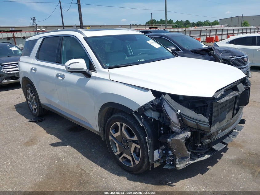 2025 Hyundai Palisade VIN KM8R44GE2SU937847 IAAI salvage auction — FRONT END, Salvage (Texas), sold $17,800 on 2026-07-29 (photo 1)