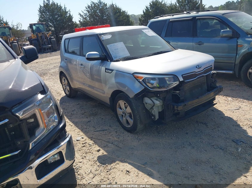 2017 Kia Soul VIN KNDJN2A26H7451566 IAAI salvage auction — FRONT END, Salvage (North Carolina), sold $975 on 2026-07-13 (photo 1)