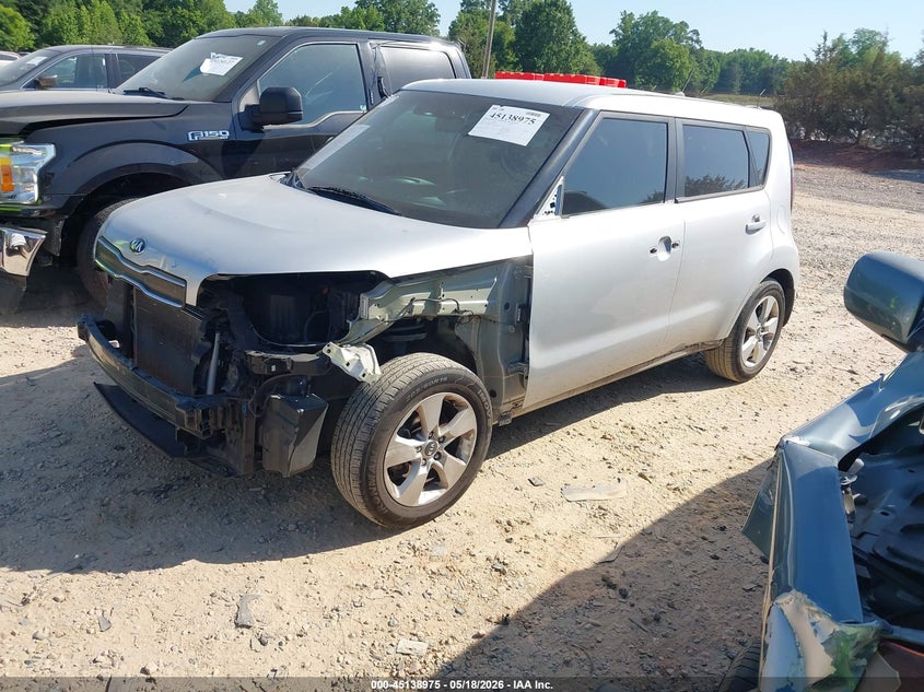 2017 Kia Soul VIN KNDJN2A26H7451566 IAAI salvage auction — FRONT END, Salvage (North Carolina), sold $975 on 2026-07-13 (photo 2)