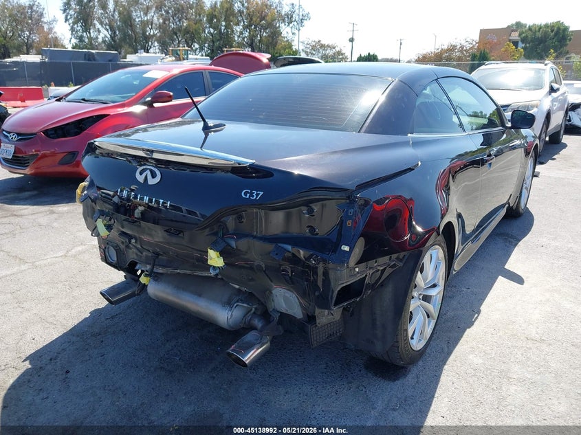2013 Infiniti VIN JN1CV6FEXDM771443 IAAI salvage auction — REAR END, Salvage (California), sold $3,000 on 2026-07-23 (photo 4)