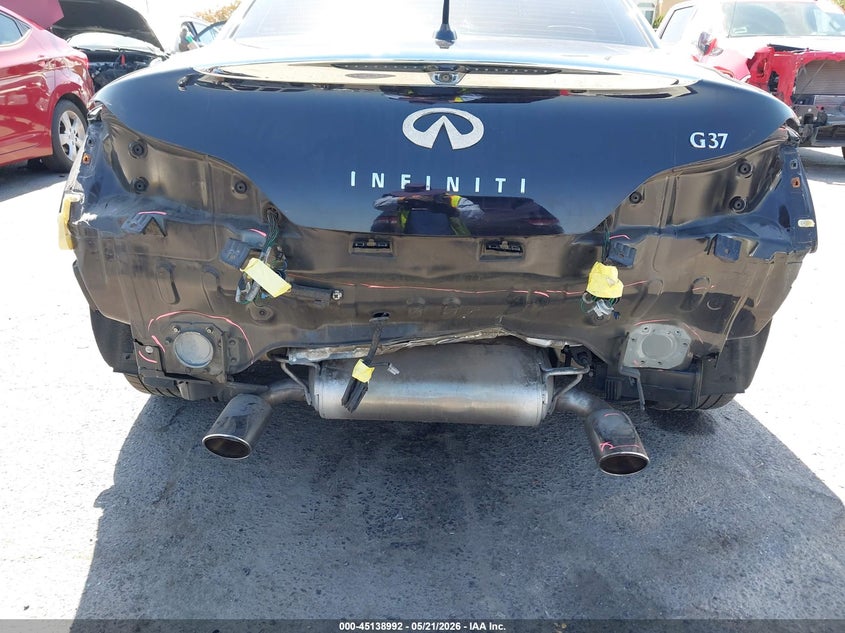 2013 Infiniti VIN JN1CV6FEXDM771443 IAAI salvage auction — REAR END, Salvage (California), sold $3,000 on 2026-07-23 (photo 6)
